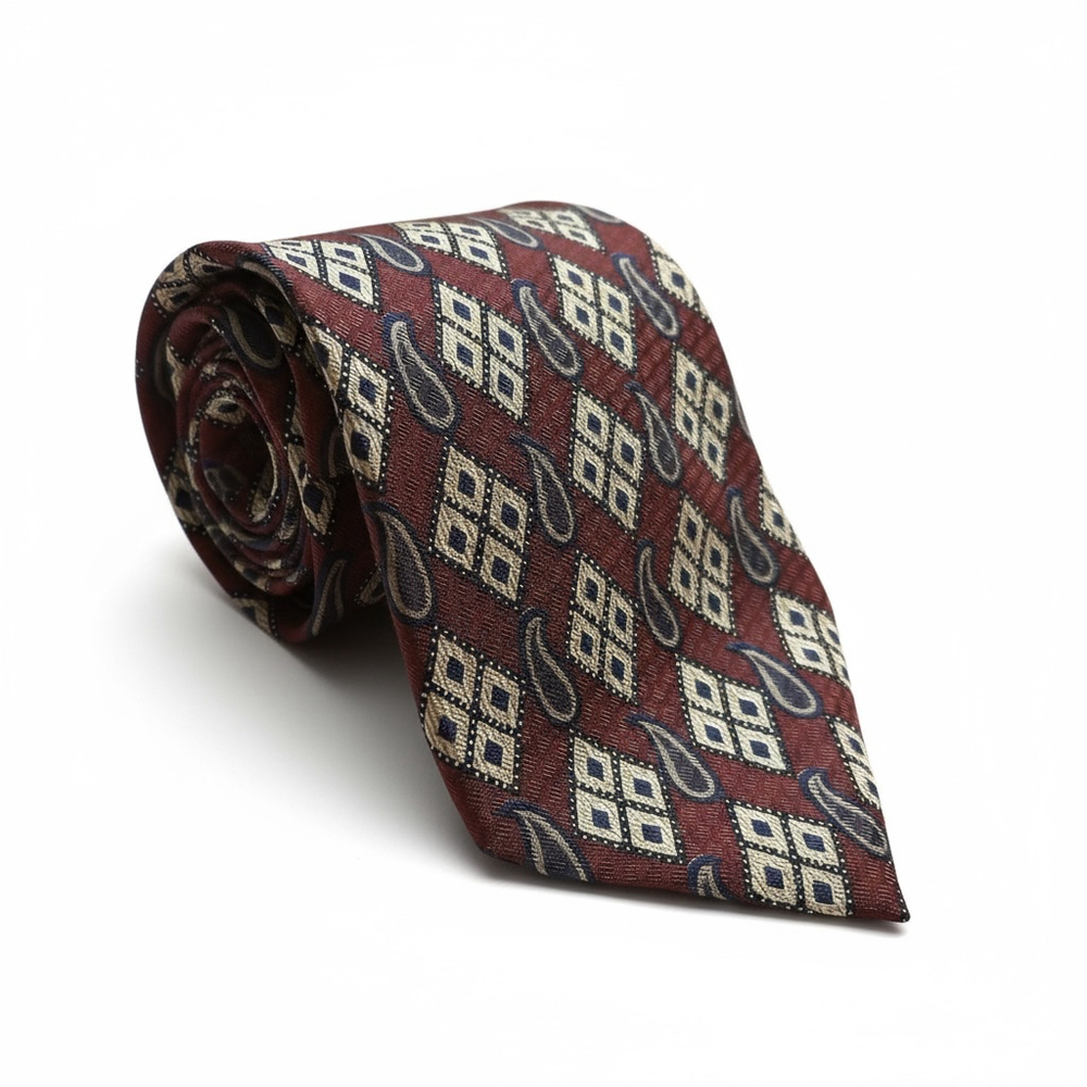GUESS Paisley Diamond Men’s Silk Tie